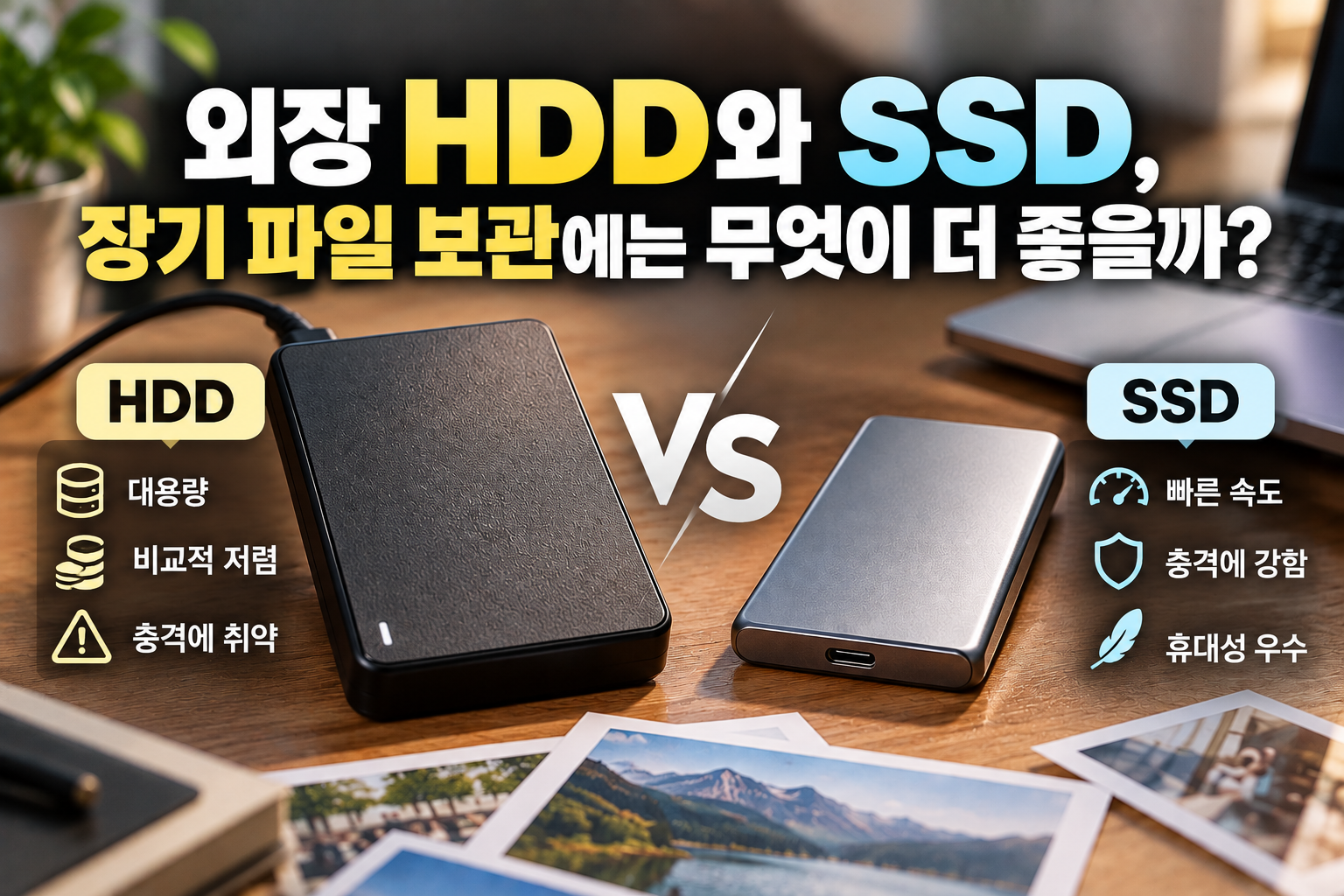 외장 HDD와 SSD 비교 썸네일