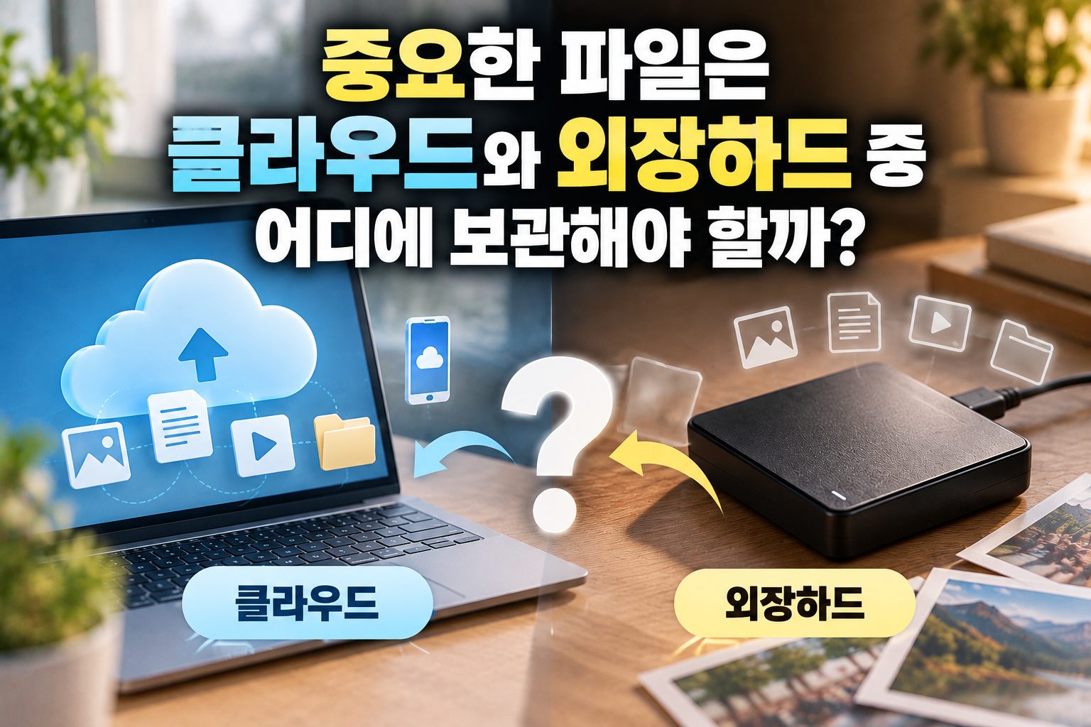 클라우드와 외장하드 비교 썸네일